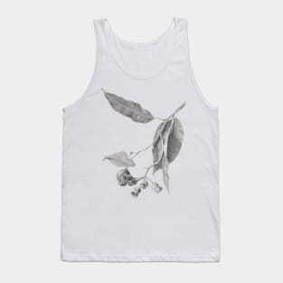 Eucalyptus tree branch with gum nuts - graphite drawing Tank Top